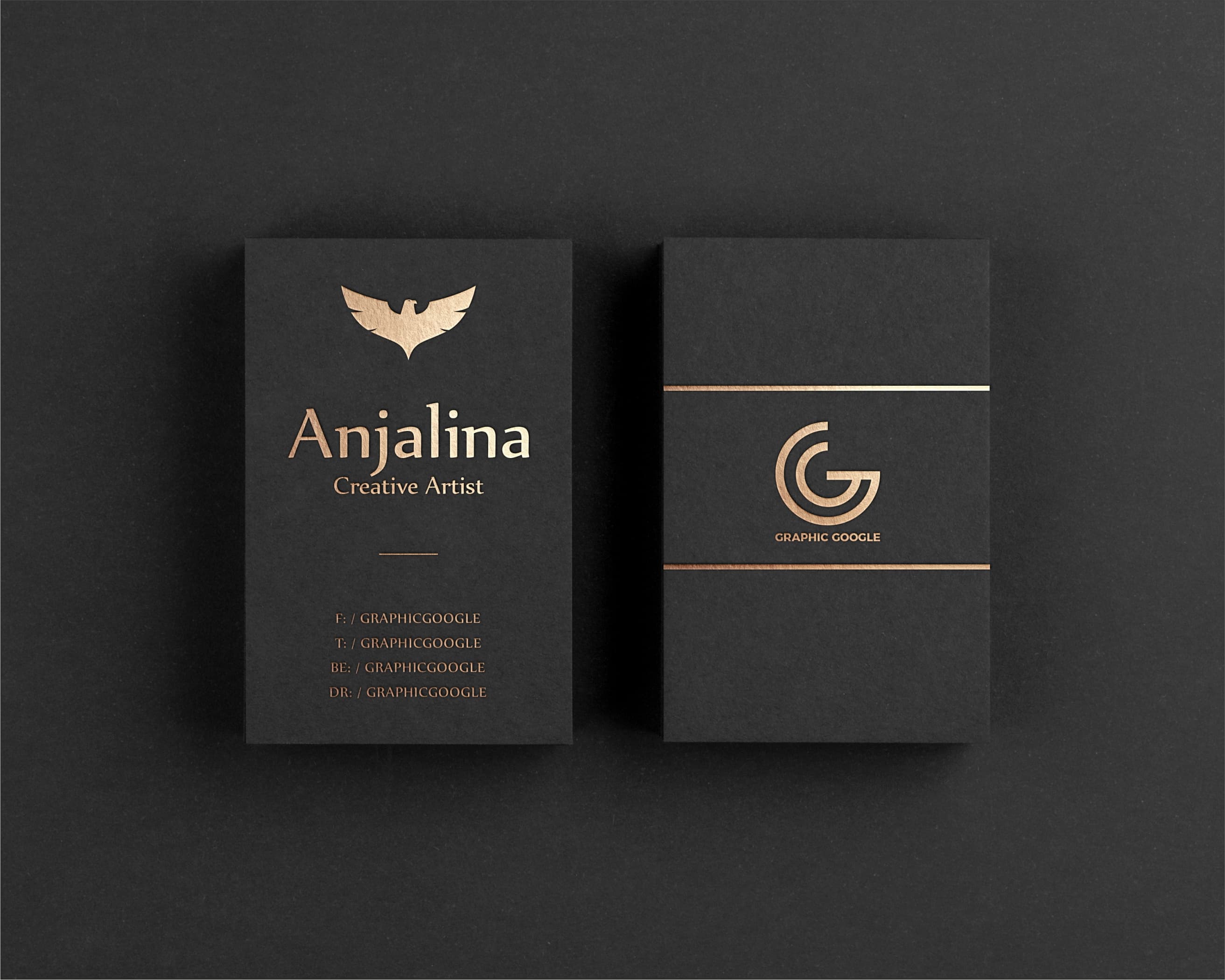 Foiling + Embossed Business Cards